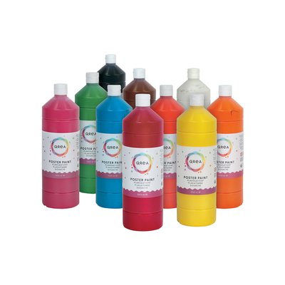 Plakkaatverf Qrea lichtrood 1000ml