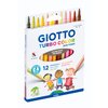Feutre Giotto Turbo Color Skin Tones 12 pièces Photo