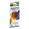 Crayon de couleur Giotto Stilnovo assorti 12 pièces Photo