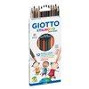 Crayon de couleur Giotto Stilnovo Skin Tones 12 pièces Photo