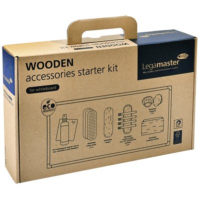 Whiteboard accessoire starter kit Legamaster WOODEN 17 stuks