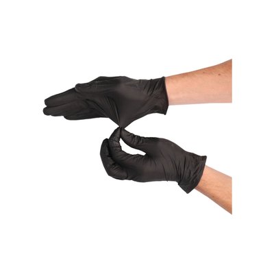 Gant jetable CMT nitrile soft S noir 100 pièces