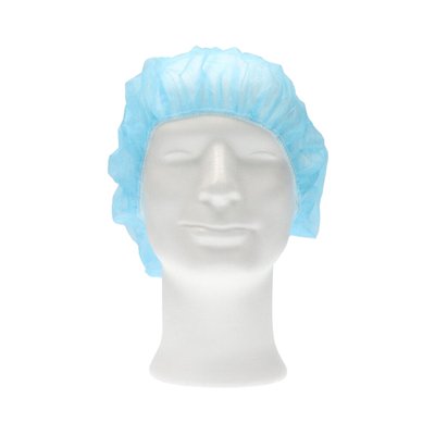 Haarnet CMT bouffant non-woven L 53cm PP blauw 100 stuks