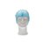 Charlotte à clip CMT non tissé L 53cm détectable PP bleu 100 pièces