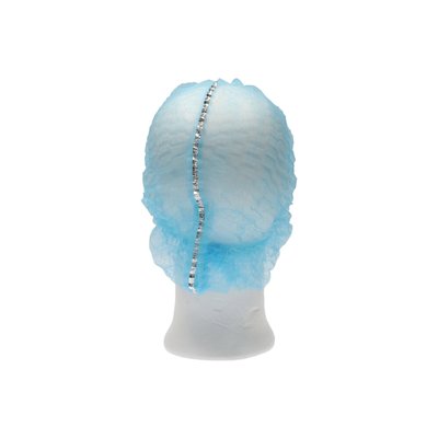Charlotte à clip CMT non tissé L 53cm détectable PP bleu 100 pièces