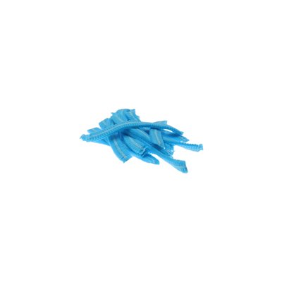 Charlotte à clip CMT non tissé L 53cm détectable PP bleu 100 pièces