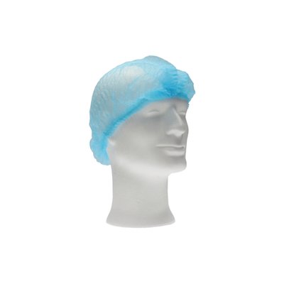 Charlotte à clip CMT non tissé M 50cm PP bleu 100 pièces