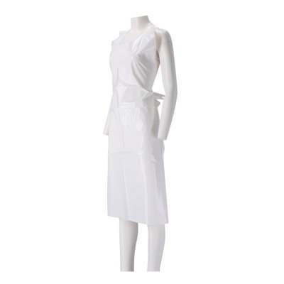 Tablier CMT 25my rugueux rouleau PE 125x80cm blanc 100 pièces