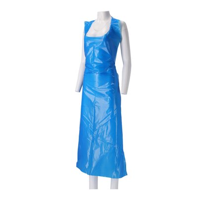 Tablier CMT 25my rugueux rouleau PE 125x80cm bleu 100 pièces