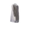 Bezoekersjas CMT M non-woven drukknopen 104cm lang PP wit 100 stuks foto