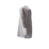 Bezoekersjas CMT L non-woven drukknopen 104cm lang PP wit 100 stuks foto