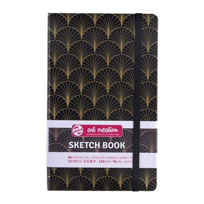 Schetsboek Talens Art Creation 80 vel 140gr 130x210mm art deco