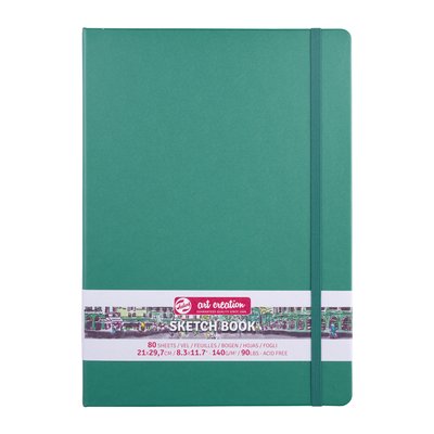 Schetsboek Talens Art Creation 80 vel 140gr 210x297mm woudgroen