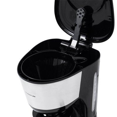 Cafetière Inventum 1,25L noir avec inox