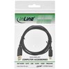 Kabel Inline USB-A USB mini-B 2.0 M 5pin 2 meter zwart foto