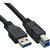 Kabel Inline USB-A USB-B 3.0 M 0.5 meter zwart