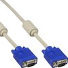 Kabel Inline S VGA 15HD M-M 2 meter beige en blauw foto