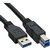 Kabel Inline USB-A USB-B 3.0 M 1.5 meter zwart