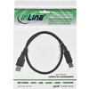 Kabel Inline USB-A USB-B 3.0 M 1.5 meter zwart foto