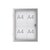 Buiten- binnenvitrine wand MAULexcite whiteboard 4xA4 met slot