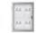 Buiten- binnenvitrine wand MAULexcite whiteboard 4xA4 met slot