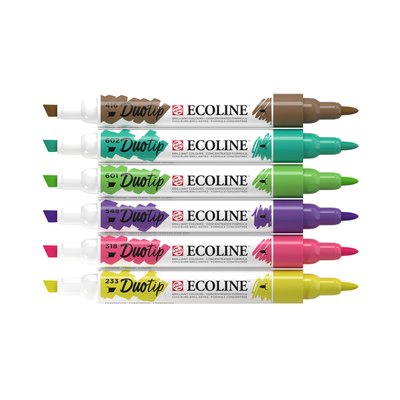 Duotip Talens Ecoline set à 6 stuks botanisch