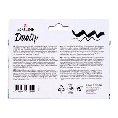 Duotip Talens Ecoline set à 6 stuks stadslandschap