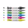 Stylo Duotip Talens Ecoline set de base 6 couleurs Photo