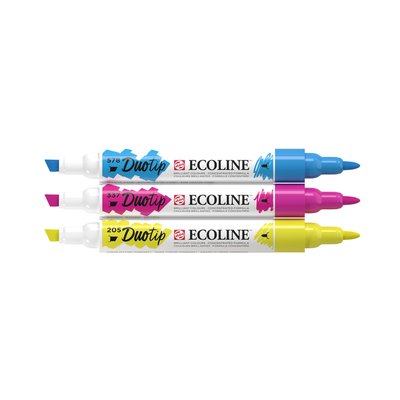 Duotip Talens Ecoline set à 3 stuks primair