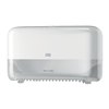 Toiletpapierdispenser Tork T7 Elevation Optiserve Coreless medium duo wit 558040 foto