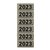 Rugetiket Elba 2023 57x25mm grijs
