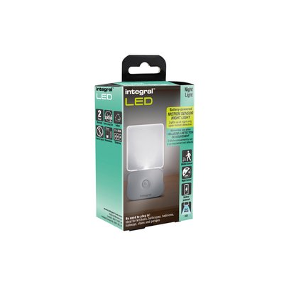 Led nachtlamp Integral 4000K koel wit 0.5W 7lumen sensor op batterijen
