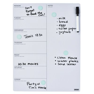 Magnetische planner Desq week 40x30cm magnetisch