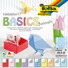 Papier à plier Folia Basics 50 feuilles assorti Photo