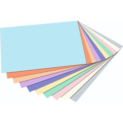 Knutselpapier Folia A4 100vel 10 pastelkleuren