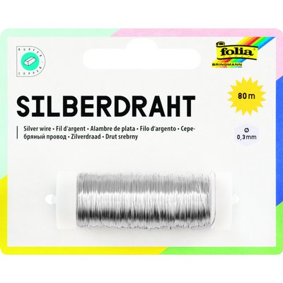 Zilverdraad Folia 0.3mmx80m