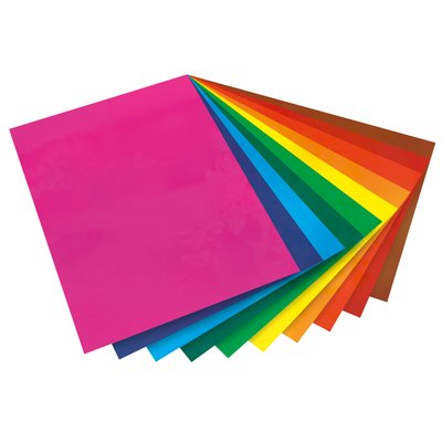 Film vitrail Folia 23x33cm set 10 couleurs