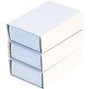 Boîte d'allumettes Folia 53x36x10mm blanc 10 pièces Photo