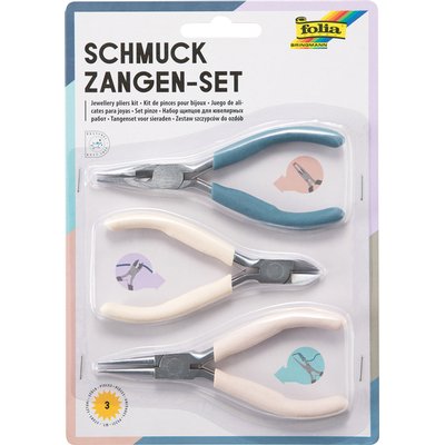 Pince pour bijoux Folia set 3 pièces
