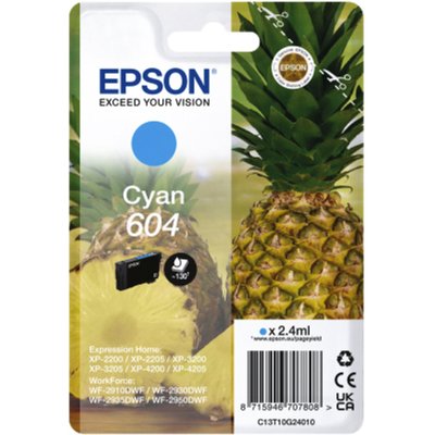 Inktcartridge Epson 604 T10G24 blauw