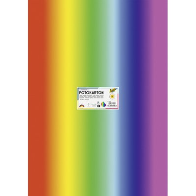 Fotokarton Folia 300gr 50x70cm 1650 regenboog