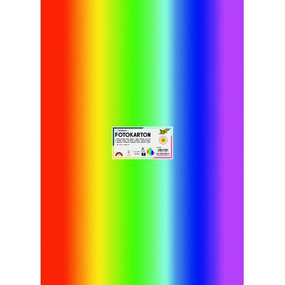 Fotokarton Folia 300gr 50x70cm 1650 regenboog