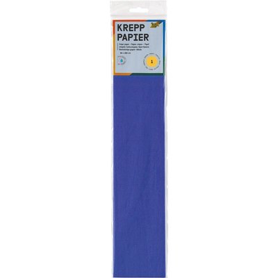Crêpepapier Folia 50x250cm 10vel 128 briljantblauw