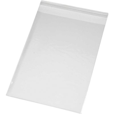 Sachet cellophane Creativ Company 17,3x12,3 25 microns avec bande adhésive 200 pièces