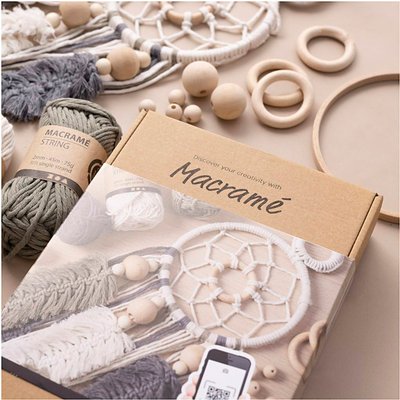 Set macramé Creativ Company DIY 16 pièces