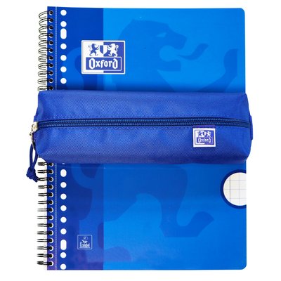 Trousse Oxford Kangoo rectangle bleu