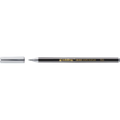 Brushpen edding 1340 metallic zilver