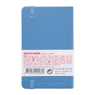 Cahier de croquis Talens Art Creation 90x140mm 80 feuilles 140g bleu clair