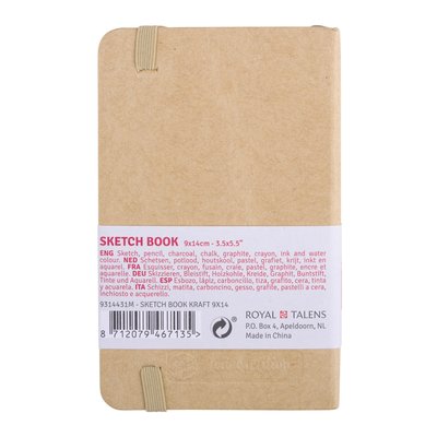 Schetsboek Talens Art Creation 80 witte vellen 140gr 90x140mm kraft