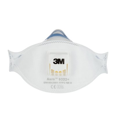 Masque de protection 3M Aura ponçage 9322+ FFP2 soupape 5 pièces
